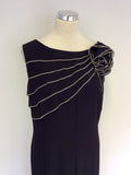 JACQUES VERT BLACK & WHITE TRIM SPECIAL OCCASION DRESS SIZE 20