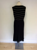 JACQUES VERT BLACK & WHITE TRIM SPECIAL OCCASION DRESS SIZE 20