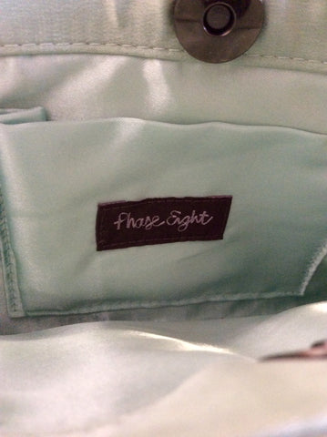 PHASE EIGHT LIGHT GREEN SPECIAL OCCASION JACKET SIZE 14 & MATCHING HANDBAG