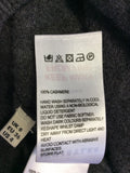 JIGSAW DARK GREY 100% CASHMERE JUMPER SIZE 8