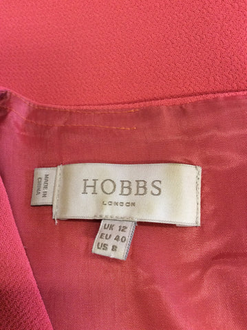 Hobbs Hibiscus Pink Oxbridge Dress Size 12