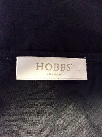 HOBBS BLACK & BEIGE PRINT MAXI DRESS SIZE 16