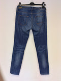 MAISON SCOTCH BLUE SLIM/ SKINNY LEG JEANS SIZE 26W/ 32L