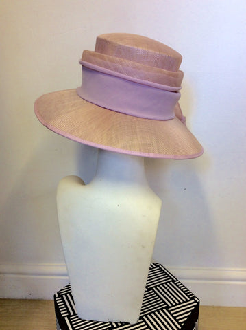 GINA BACCONI PALE PINK FORMAL HAT ONE SIZE