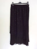 ELENA GRUNERT BLACK TOP, SKIRT & DUSTER SKIRT SIZE 26