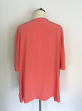 JACQUES VERT CORAL SHORT SLEEVE LIGHTWEIGHT JACKET SIZE 24