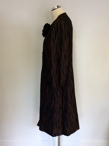 WINDSMOOR BROWN & BLACK SPECIAL OCCASION COAT SIZE 18