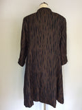 WINDSMOOR BROWN & BLACK SPECIAL OCCASION COAT SIZE 18