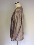 NITYA OYSTER BEIGE SILK SPECIAL OCCASION JACKET SIZE 18