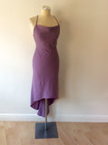 DAWN STRETTON LILAC STRAPPY OCCASION DRESS SIZE 8 & MATCHING WRAP