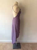 DAWN STRETTON LILAC STRAPPY OCCASION DRESS SIZE 8 & MATCHING WRAP