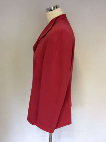 BETTY BARCLAY CORAL STRAIGHT SKIRT & JACKET SUIT SIZE 14