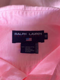 RALPH LAUREN POLO SPORT PINK SLEEVELESS SHIRT SIZE 12