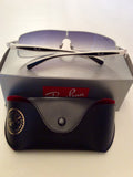 RAY-BAN WHITE & BLACK TRIM SUNGLASSES