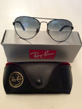 RAY-BAN DARK BLUE NEW AVIATOR SUNGLASSES