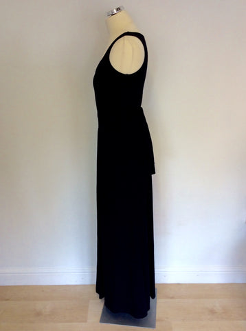 HOBBS DARK BLUE STRETCH LONG MAXI DRESS SIZE 10