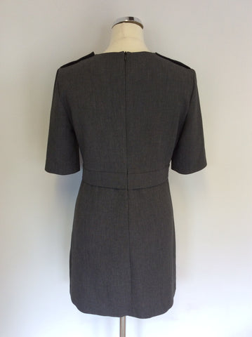 ZARA GREY SHORT SLEEVE DRESS SIZE M