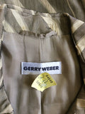 GERRY WEBER BEIGE PRINT OCCASION JACKET WITH SILK SIZE 20