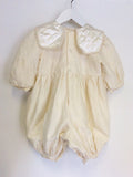 PIXIE COTTON IVORY SILK CHRISTENING OUTFIT AGE 12-18 MONTHS