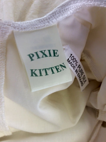 PIXIE COTTON IVORY SILK CHRISTENING OUTFIT AGE 12-18 MONTHS