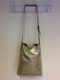 ALL SAINTS SILVER LEATHER SHOULDER BAG