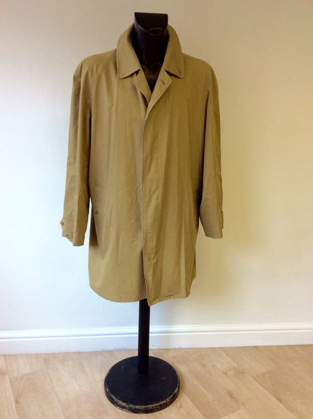 BURBERRY HONEY COTTON MAC SIZE 56R UK L/XL - Whispers Dress Agency - Mens Coats & Jackets - 1