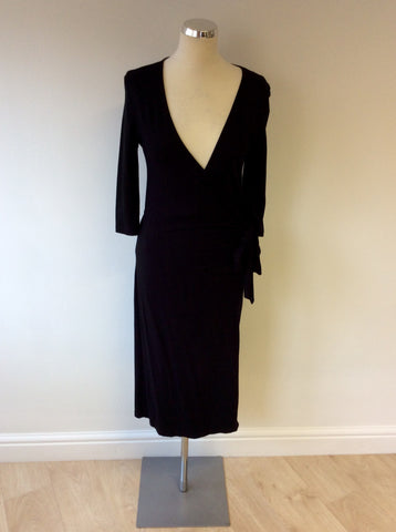 STICKY FINGERS BLACK WRAP DRESS SIZE M - Whispers Dress Agency - Sold - 1