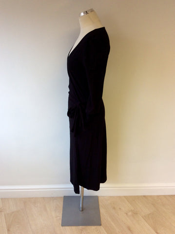 STICKY FINGERS BLACK WRAP DRESS SIZE M - Whispers Dress Agency - Sold - 3