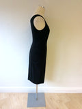 BRAND NEW MOSCHINO BLACK WOOL PENCIL DRESS SIZE 10 - Whispers Dress Agency - Womens Dresses - 2