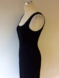 BRAND NEW MOSCHINO BLACK WOOL PENCIL DRESS SIZE 10 - Whispers Dress Agency - Womens Dresses - 4