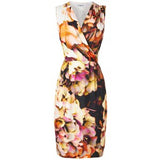 LK BENNETT DR/TEOS MULTI COLOURED FLORAL PRINT DRESS SIZE 14 - Whispers Dress Agency - Womens Dresses - 5