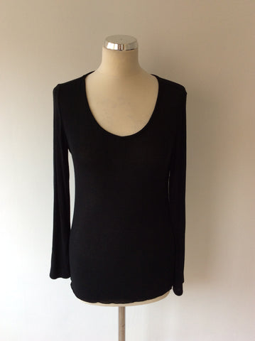 BRAND NEW MADE IN ITALY BLACK FINE KNIT JUMPER SIZE S/M