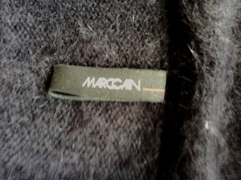 MARCCAIN BLACK ANGORA BLEND CARDIGAN SIZE N5 UK L - Whispers Dress Agency - Womens Knitwear - 4