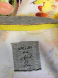NEW MARCCAIN FLORAL & FRUIT PRINT SHORT SLEEVE T SHIRT SIZE N6 UK 14/16