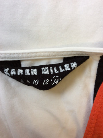KAREN MILLEN COLOUR BLOCK VEST TOP SIZE 14