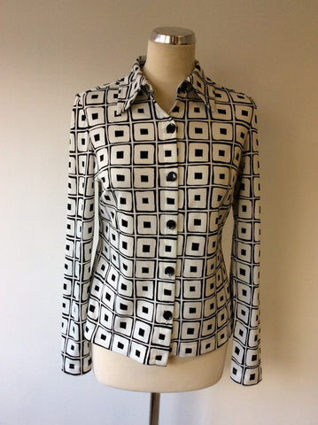 EPISODE BLACK & WHITE CHECK BLOUSE SIZE 8 - Whispers Dress Agency - Womens Shirts & Blouses - 1