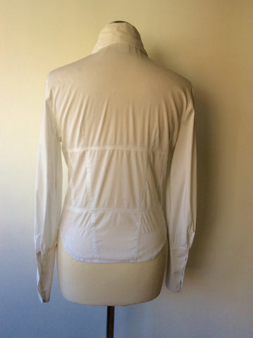 STICKY FINGERS WHITE FITTED SHIRT SIZE 12 - Whispers Dress Agency - Womens Shirts & Blouses - 2