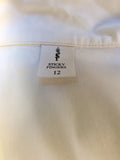STICKY FINGERS WHITE FITTED SHIRT SIZE 12 - Whispers Dress Agency - Womens Shirts & Blouses - 3