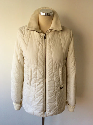 DIESEL WHITE PADDED JACKET SIZE M - Whispers Dress Agency - Womens Coats & Jackets - 1