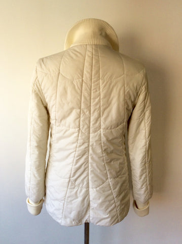 DIESEL WHITE PADDED JACKET SIZE M - Whispers Dress Agency - Womens Coats & Jackets - 3