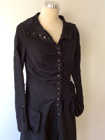 BRAND NEW RARE BLACK LIGHTWEIGHT HOODED COAT SIZE S/M - Whispers Dress Agency - Womens Coats & Jackets - 2