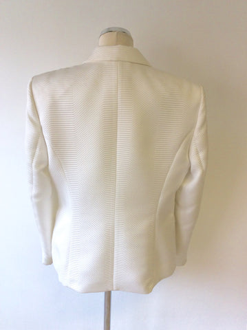 BETTY BARCLAY COLLECTION WHITE JACKET SIZE 18 - Whispers Dress Agency - Sold - 2