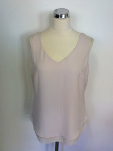 BRAND NEW MINT VELVET NUDE SLEEVELESS LAYERED TOP SIZE 14