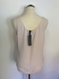 BRAND NEW MINT VELVET NUDE SLEEVELESS LAYERED TOP SIZE 14