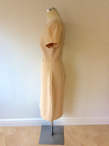 NEW ZARA PALE PEACH PENCIL DRESS SIZE M - Whispers Dress Agency - Womens Dresses - 3