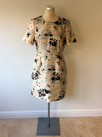 WHISTLES PASTEL PRINT WOOL & SILK OCCASION DRESS SIZE 12 - Whispers Dress Agency - Sold - 1