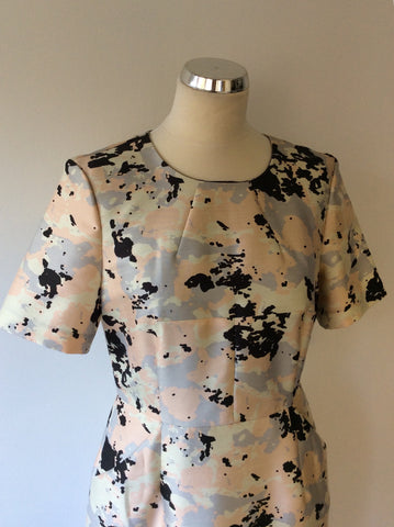 WHISTLES PASTEL PRINT WOOL & SILK OCCASION DRESS SIZE 12 - Whispers Dress Agency - Sold - 2
