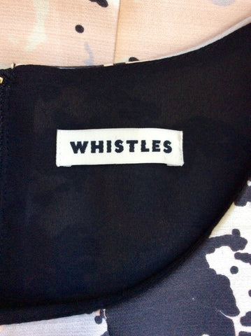 WHISTLES PASTEL PRINT WOOL & SILK OCCASION DRESS SIZE 12 - Whispers Dress Agency - Sold - 5