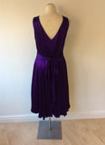 HOBBS PURPLE SILK OCCASION DRESS SIZE 14 - Whispers Dress Agency - Womens Dresses - 4