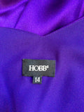 HOBBS PURPLE SILK OCCASION DRESS SIZE 14 - Whispers Dress Agency - Womens Dresses - 6